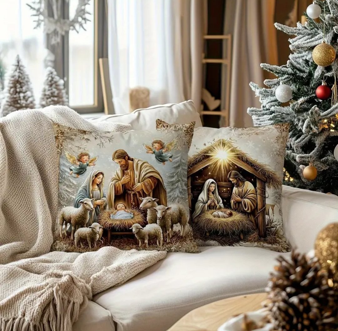 Fundas Pesebre Navideñas x4 - Imagen 2