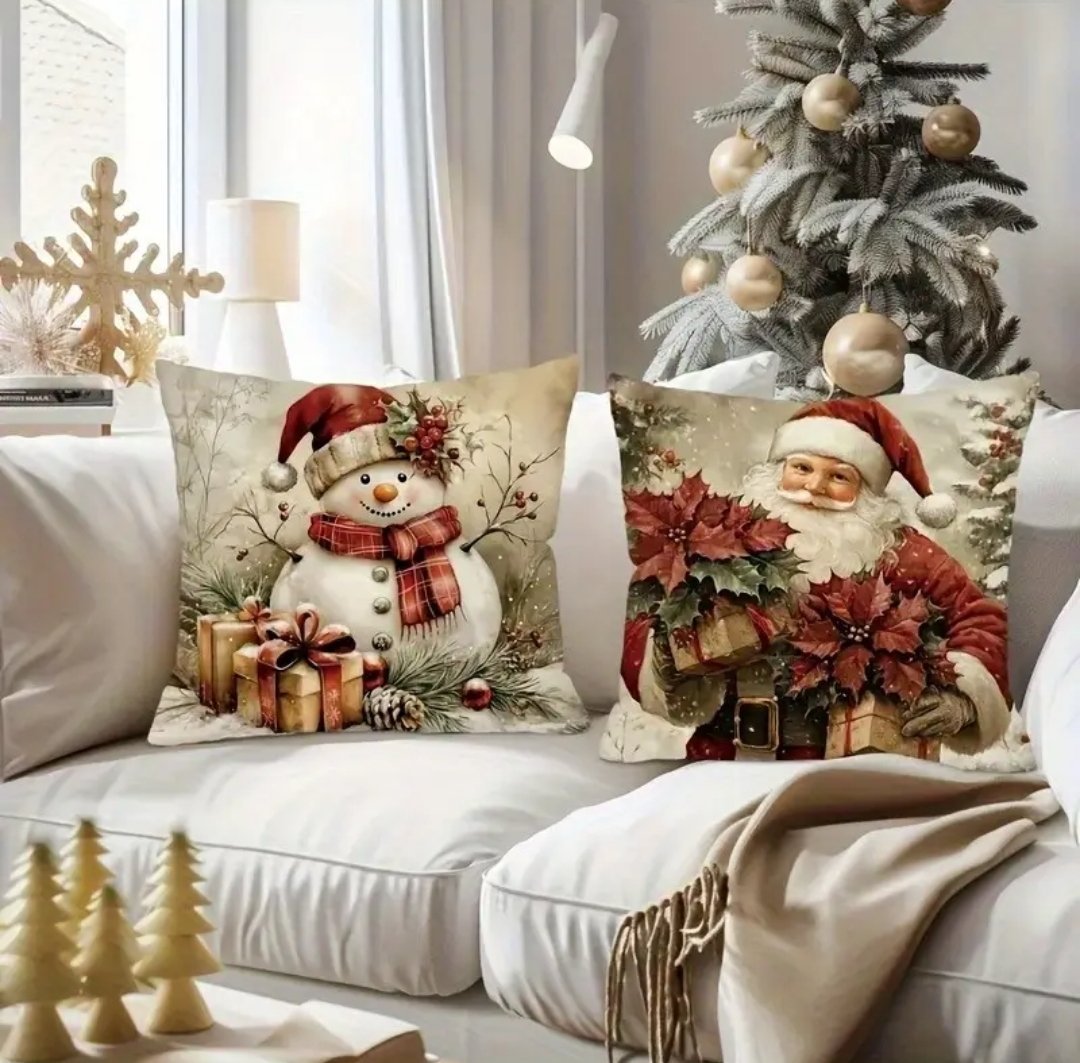 Fundas Navideñas estilo Vintage x4 - Imagen 3