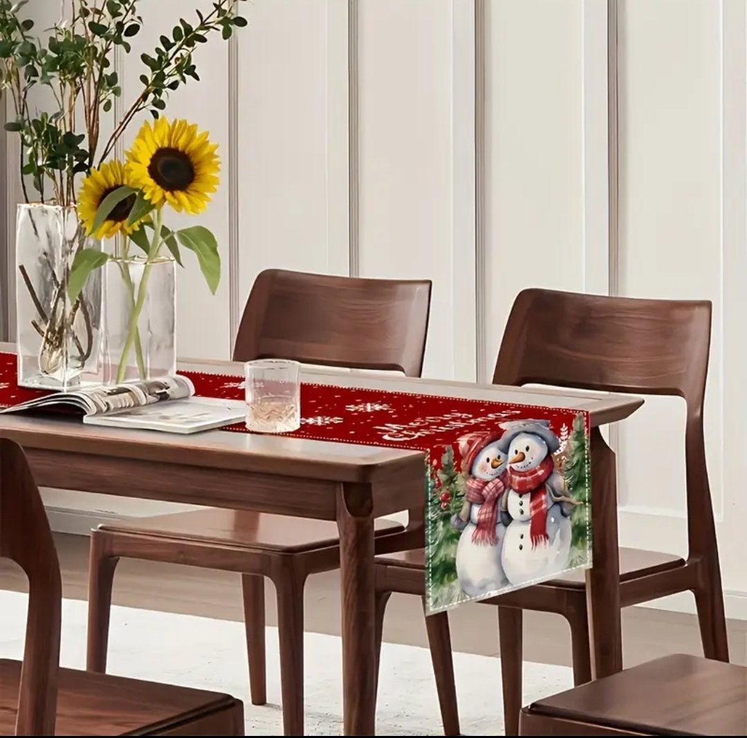 Camino de Mesa Muñecos de Nieve - Imagen 2